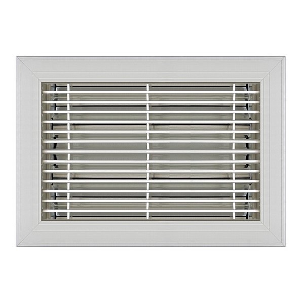 6 X 10 Classic Floor Register - Satin Anodized